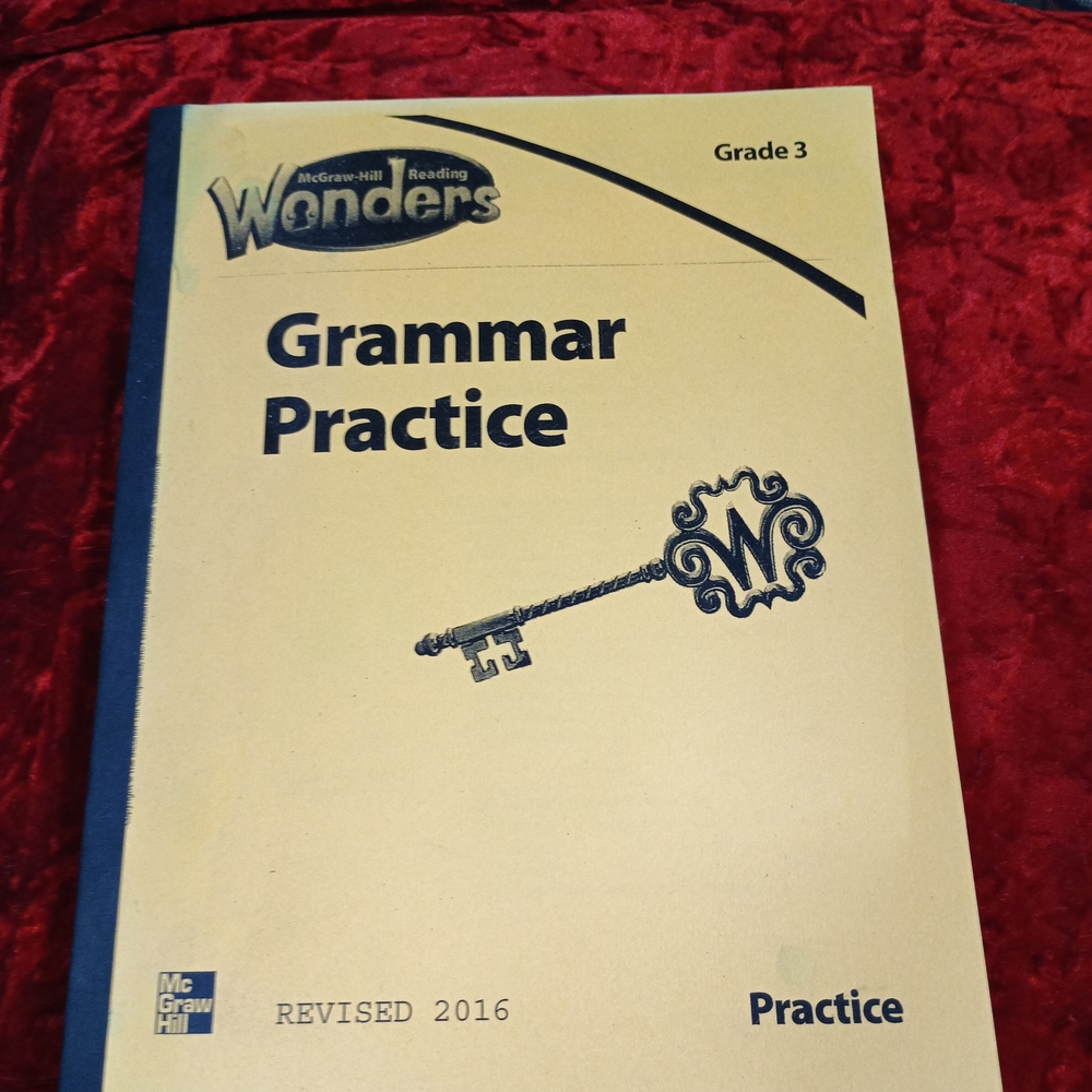 Wonders Grammar Practice Book - Blue and Cream